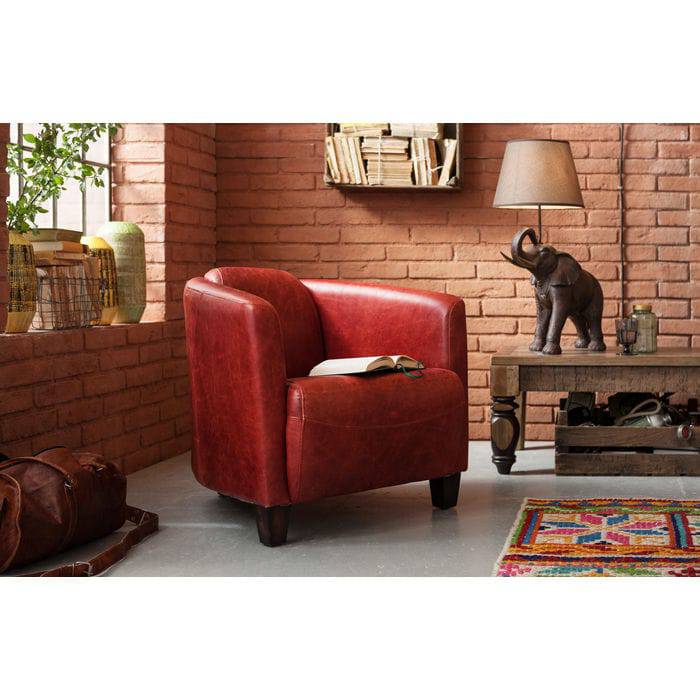 Red Leather Armchair