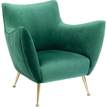 Green Velvet Armchair