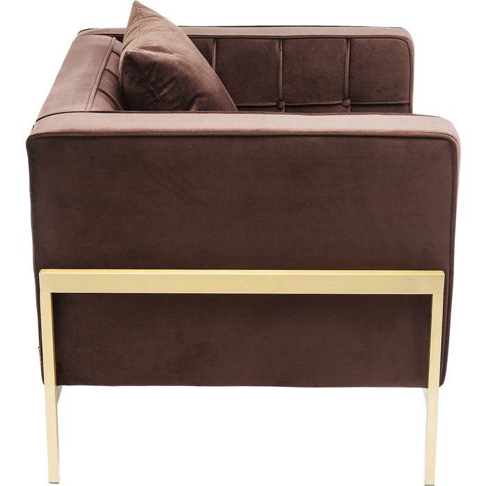 Brown Velvet Arm Chair