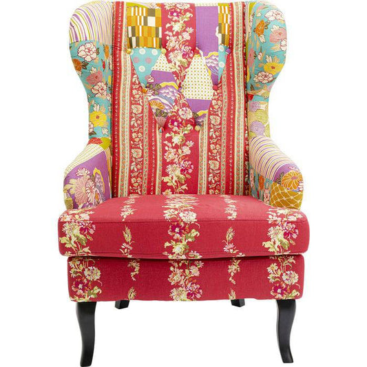 Patchwork Red Armchair