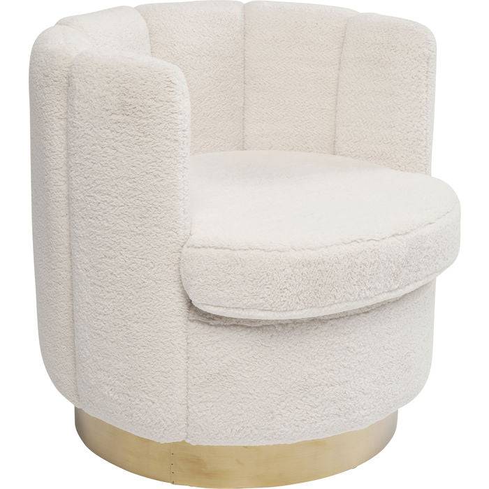 Armchair Silhouette Fur White - JULIA VENCE STORE