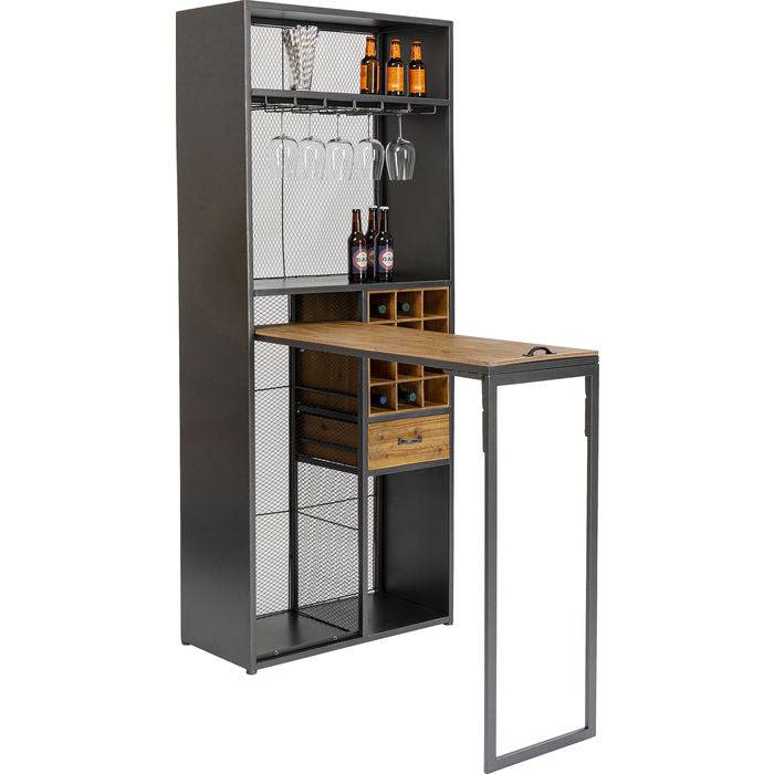 Industrial-Style Bar Cabinet