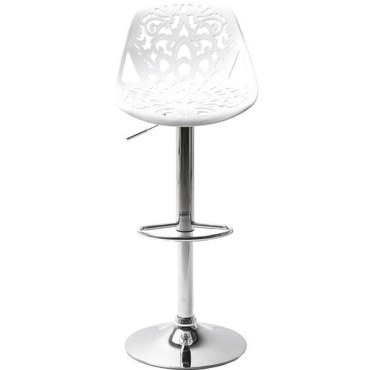 White Bar Stool Decor