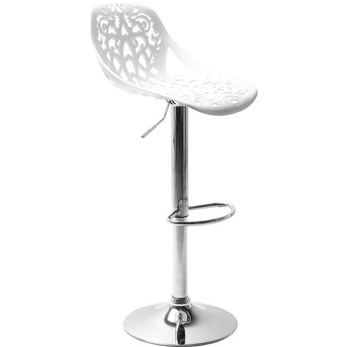 White Bar Stool Decor