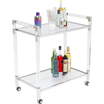 Bar Trolley Josy Silver