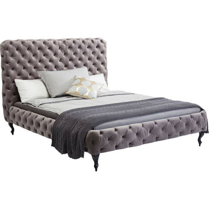 Velvet Upholstered Bed