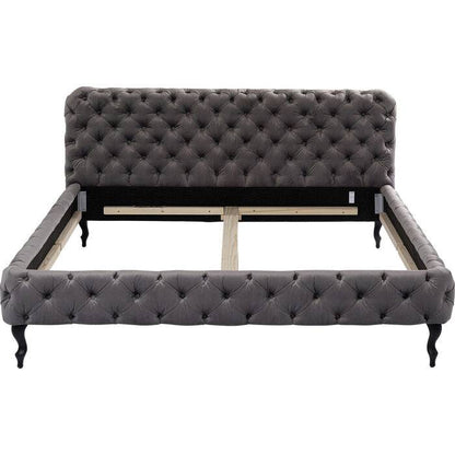 Bed Desire Velvet Silver Grey 160x200 cm - JULIA VENCE STORE