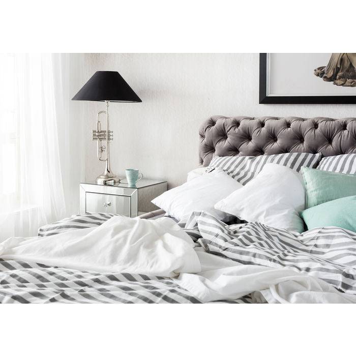 Bed Desire Velvet Silver Grey 160x200 cm - JULIA VENCE STORE