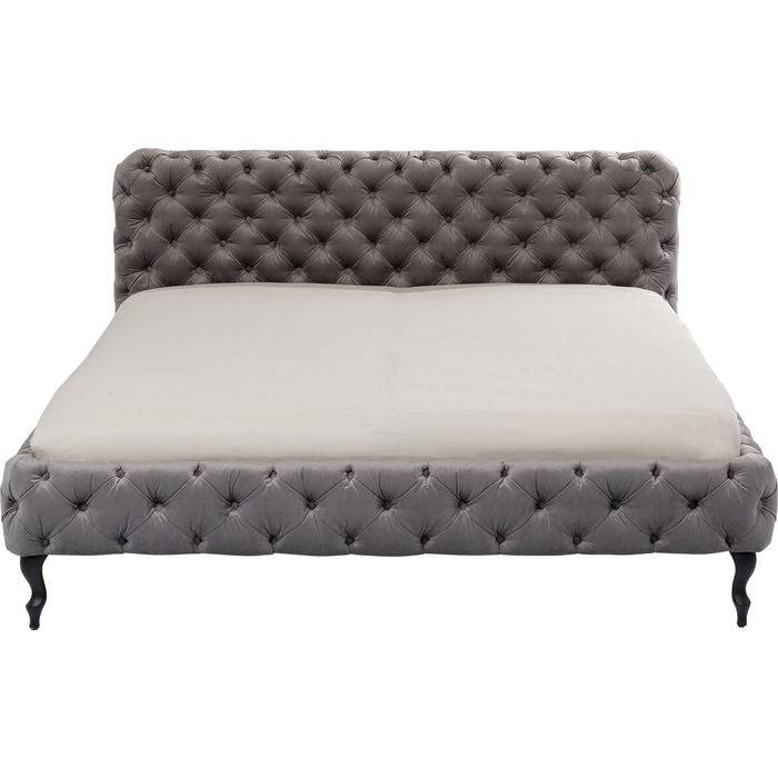 Bed Desire Velvet Silver Grey 180x200 cm - JULIA VENCE STORE