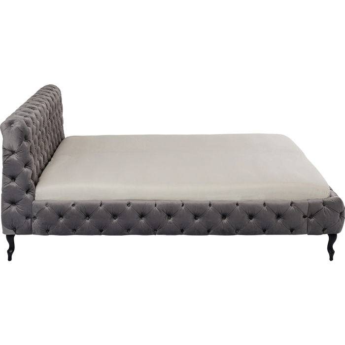 Bed Desire Velvet Silver Grey 180x200 cm - JULIA VENCE STORE