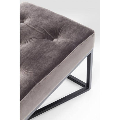 Grey Velvet Bench 