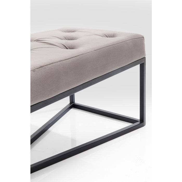 Grey Velvet Bench 