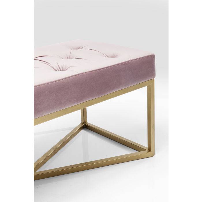 Bench Crossover Rose Brass 90x40cm - JULIA VENCE STORE