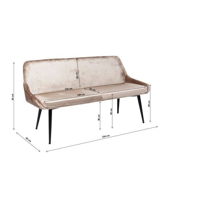 Bench East Side 154cm - JULIA VENCE STORE