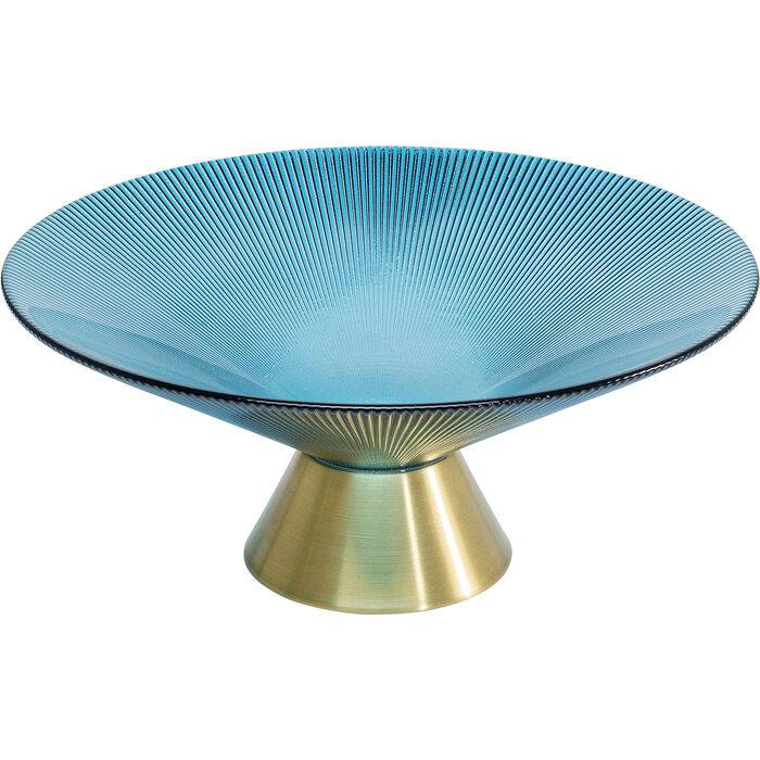 Blue Tinted Glass Bowl 