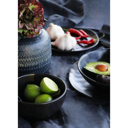 Cereal Bowl Organic Black Ø15cm - JULIA VENCE STORE