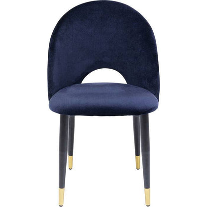 Velvet Blue Upholstered Chair