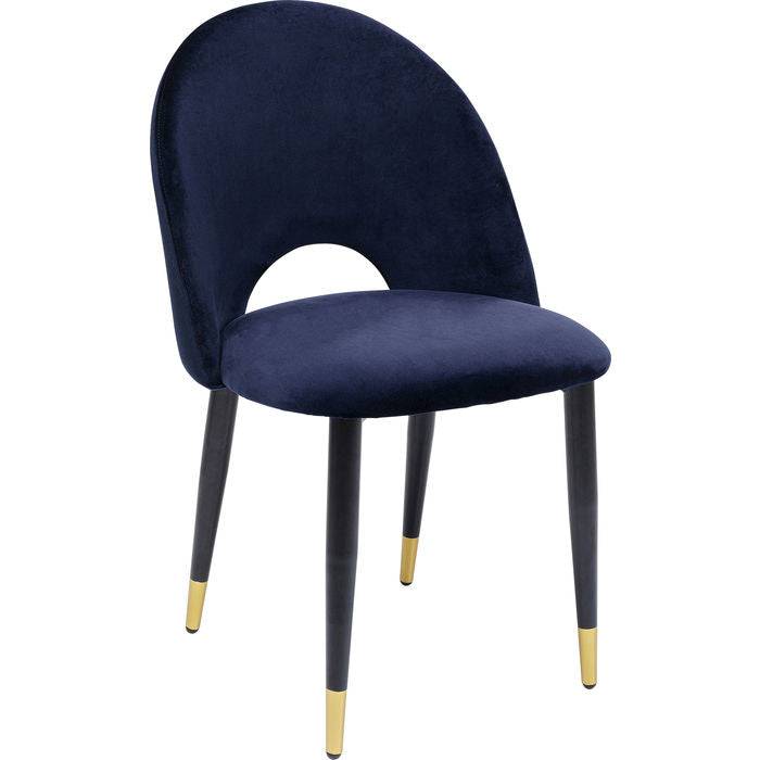 Velvet Blue Upholstered Chair