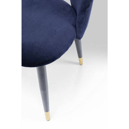 Velvet Blue Upholstered Chair