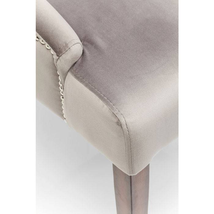 Luxurious Velvet Grey Chair