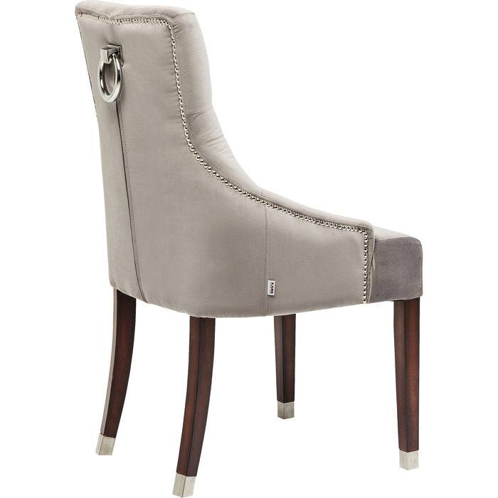 Luxurious Velvet Grey Chair