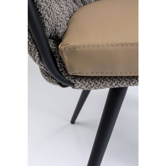 Chair with Armrest Knot Tweed