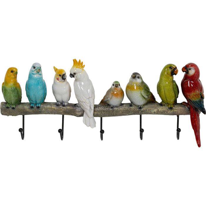 Exotic Birds Coat Rack