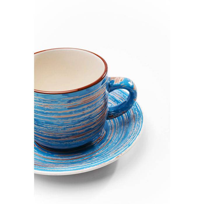 Coffee Mug Swirl Blue (2/Set) - JULIA VENCE STORE