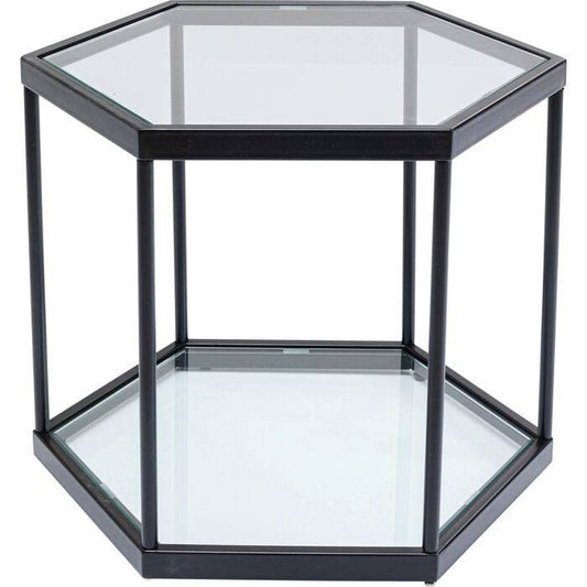 Hexagonal Glass Coffee Table