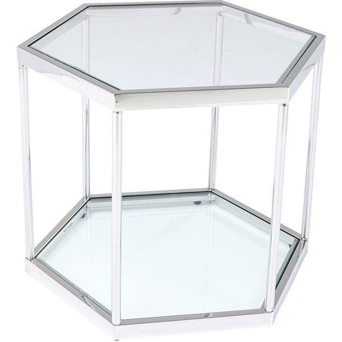 Hexagonal Glass Coffee Table