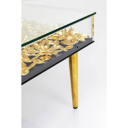 Gold Floral Coffee Table