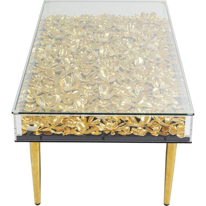 Gold Floral Coffee Table