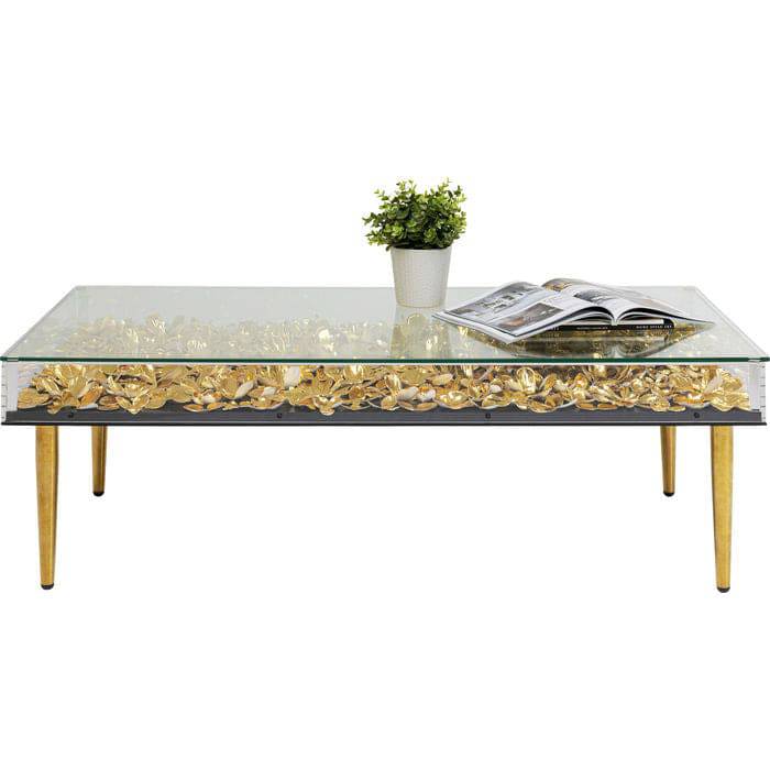 Gold Floral Coffee Table