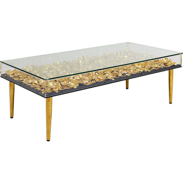 Gold Floral Coffee Table