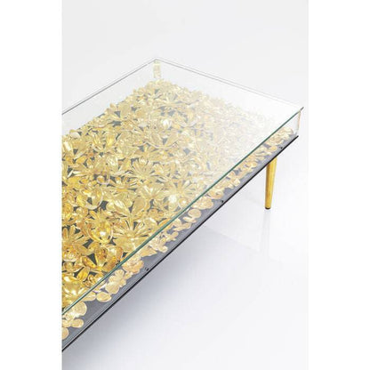 Gold Floral Coffee Table