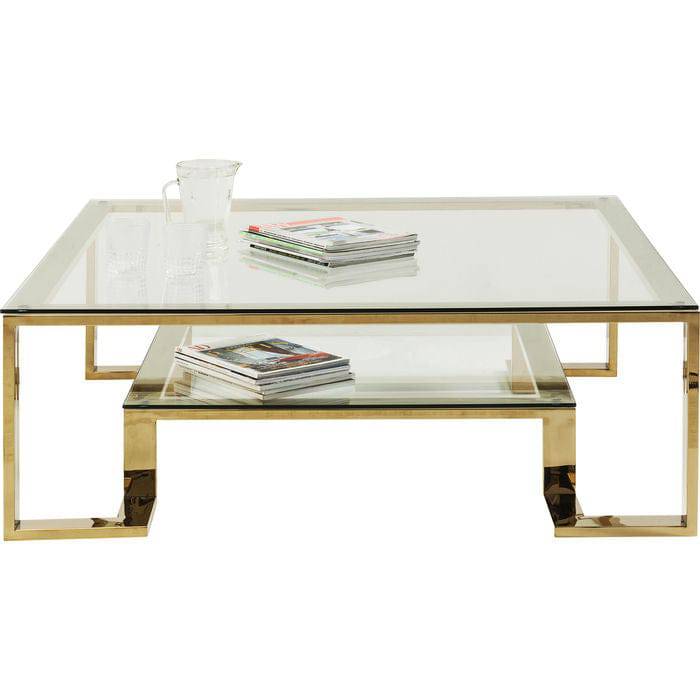 Gold Glass Coffee Table