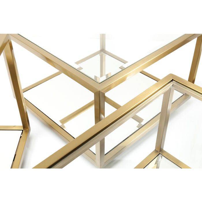 Coffee Table Luigi Gold (4/Set) - JULIA VENCE STORE