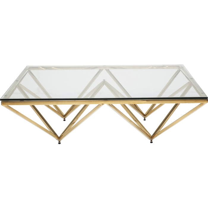 Coffee Table Network Gold 105x105cm - JULIA VENCE STORE