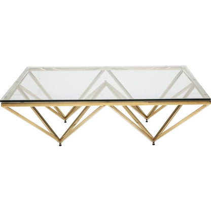 Coffee Table Network Gold 105x105cm - JULIA VENCE STORE