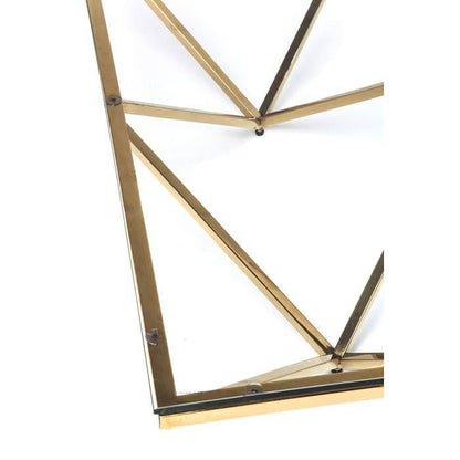 Coffee Table Network Gold 105x105cm - JULIA VENCE STORE