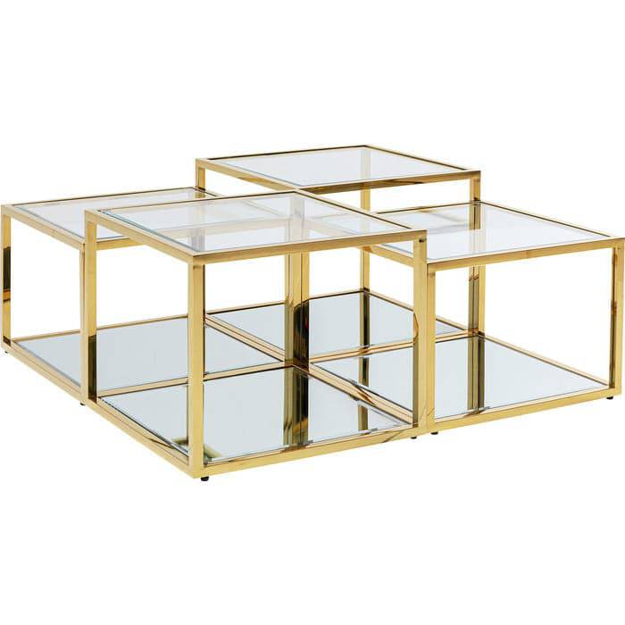 Gold Coffee Table Set