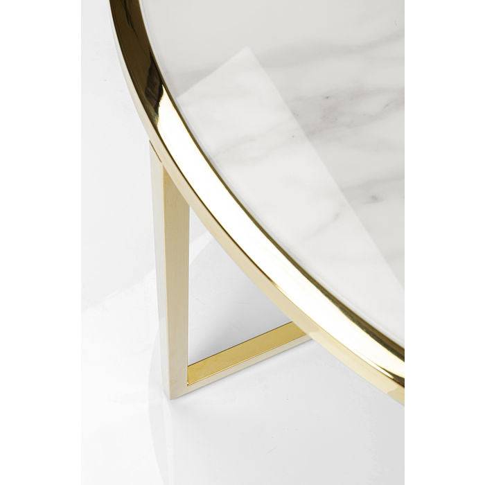 Coffee Table West Beach Brass Ø80cm - JULIA VENCE STORE