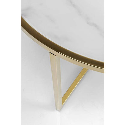 Coffee Table West Beach Brass Ø80cm - JULIA VENCE STORE