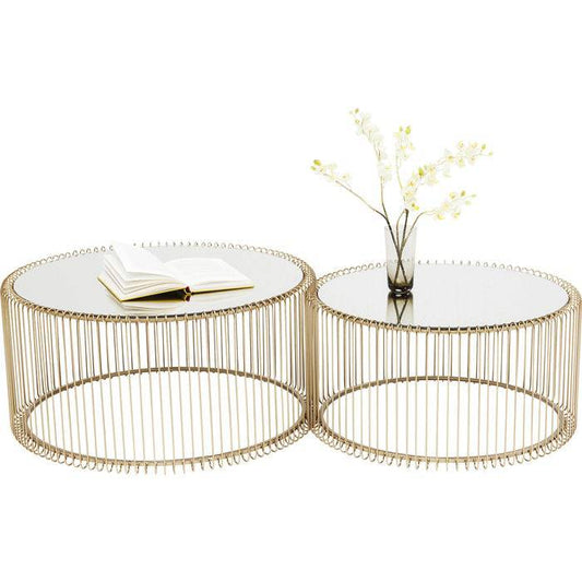 Wire Brass Coffee Table 