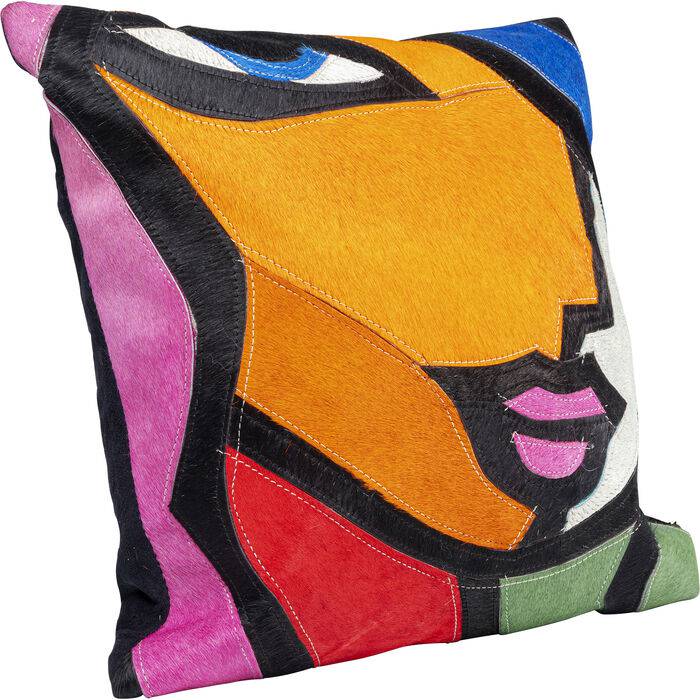 Cushion Abstract Lady Face 40x40cm - JULIA VENCE STORE