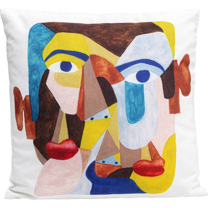 Cushion Artistic Face 45x45cm - JULIA VENCE STORE