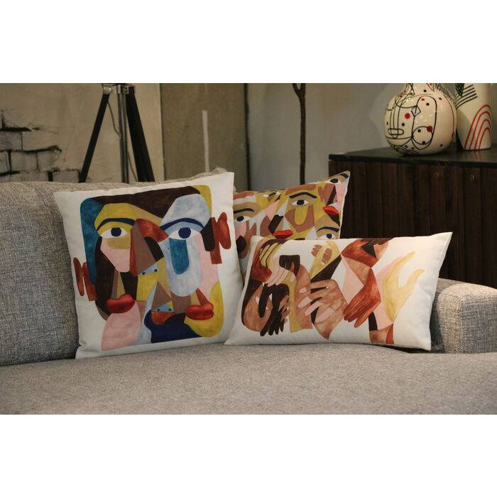 Cushion Artistic Face 45x45cm - JULIA VENCE STORE