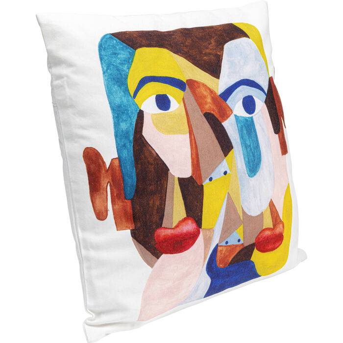 Cushion Artistic Face 45x45cm - JULIA VENCE STORE