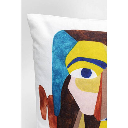 Cushion Artistic Face 45x45cm - JULIA VENCE STORE