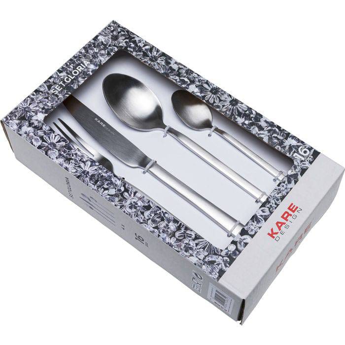 Cutlery Gloria Matt Silver (16/part) - JULIA VENCE STORE